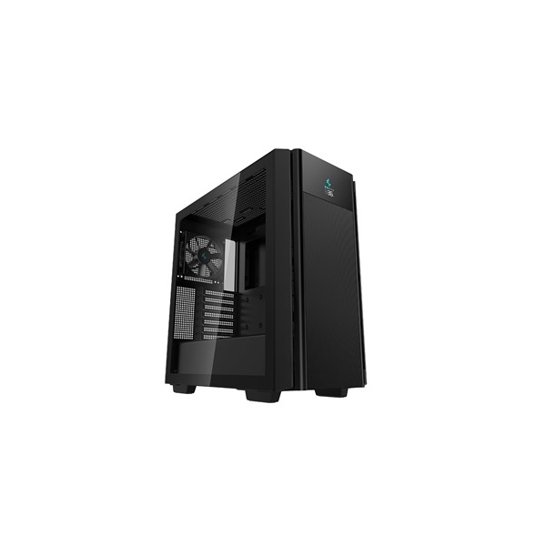 DeepCool Számítógépház - CH510 MESH DIGITAL (ablakos, 1x12cm ventilátor, Mini-ITX / Mico-ATX / ATX / E-ATX, 1xUSB3.0)