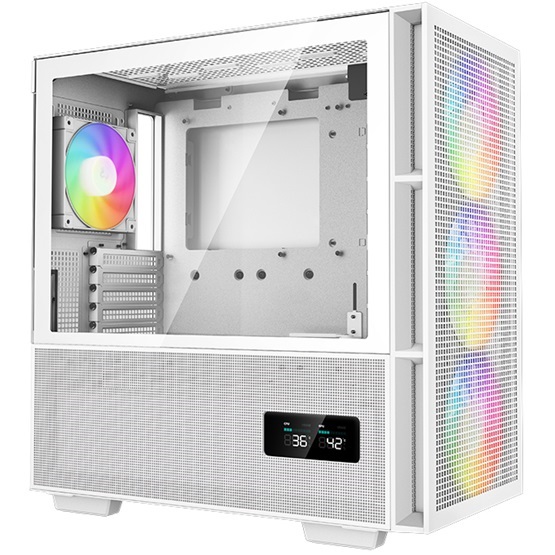 DeepCool Számítógépház - CH560 Digital WH (fehér, ablakos, 4x12cm venti, Mini-ITX / Mico-ATX / ATX / E-ATX, 2xUSB3.0)
