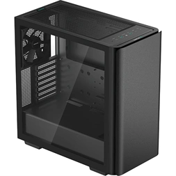 DeepCool Számítógépház - CK500 (fekete, ablakos, 2x14cm ventilátor, Mini-ITX / Mico-ATX / ATX / E-ATX, 2xUSB3.0 )