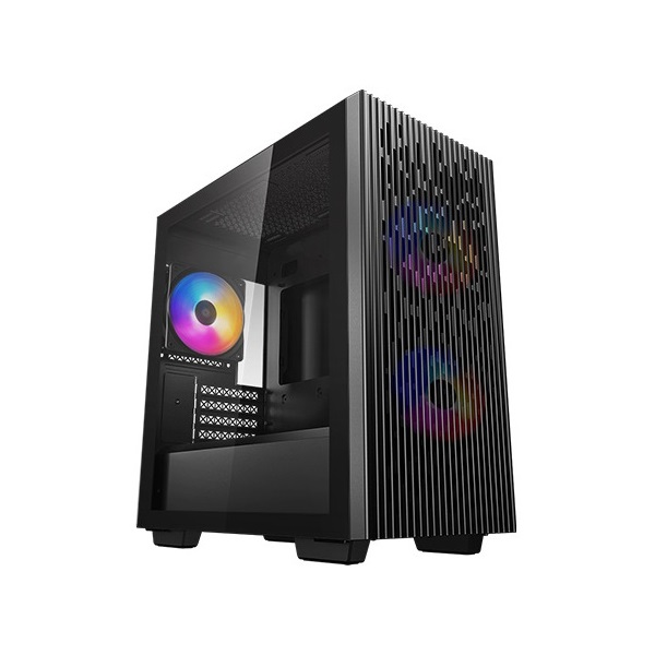 DeepCool Számítógépház - MATREXX 40 3FS (ablakos, 3x LED ventiilátor, mATX, 1xUSB3.0, 1xUSB2.0)