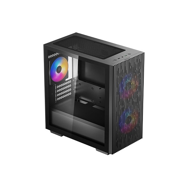 DeepCool Számítógépház - MATREXX 40 3FS (ablakos, 3x LED ventiilátor, mATX, 1xUSB3.0, 1xUSB2.0)