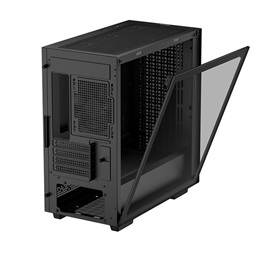 DeepCool Számítógépház - CH370 (fekete, ablakos, 1x12cm ventilátor, Mini-ITX / Mico-ATX, 2xUSB3.0)