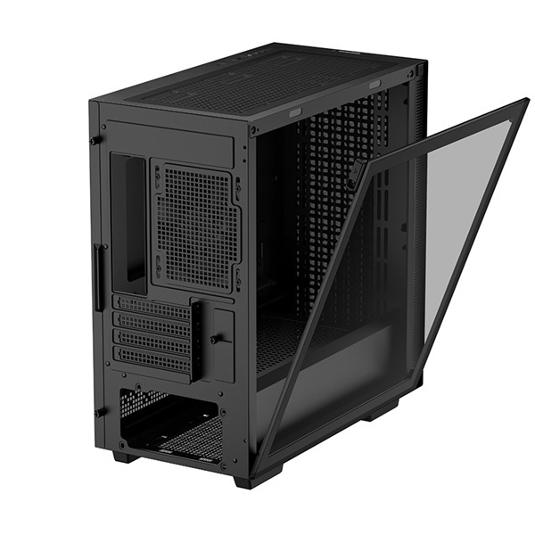 DeepCool Számítógépház - CH370 (fekete, ablakos, 1x12cm ventilátor, Mini-ITX / Mico-ATX, 2xUSB3.0)