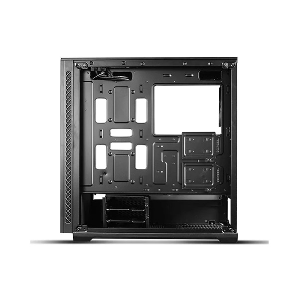 DeepCool Számítógépház - MATREXX 70 ADD RGB 3F (fekete, ablakos, 3x12cm ventilátor, ATX, mATX, 2xUSB3.0, 1xUSB2.0)
