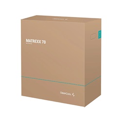 DeepCool Számítógépház - MATREXX 70 ADD RGB 3F (fekete, ablakos, 3x12cm ventilátor, ATX, mATX, 2xUSB3.0, 1xUSB2.0)