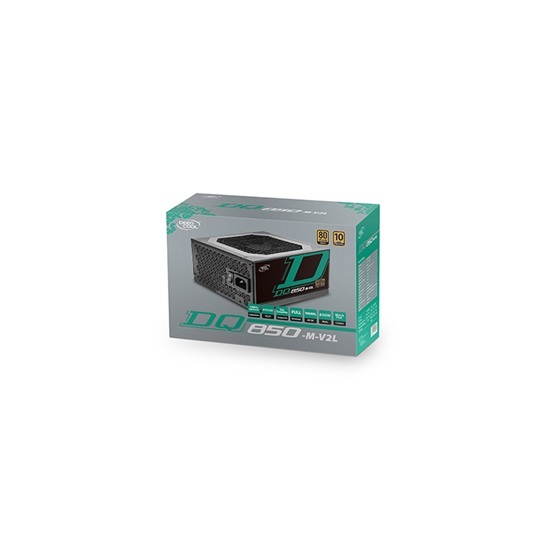 DeepCool Tápegység 850W - DQ850-M V2L EU (80 Plus Gold, Aktív PFC, Full Moduláris, 12cm)