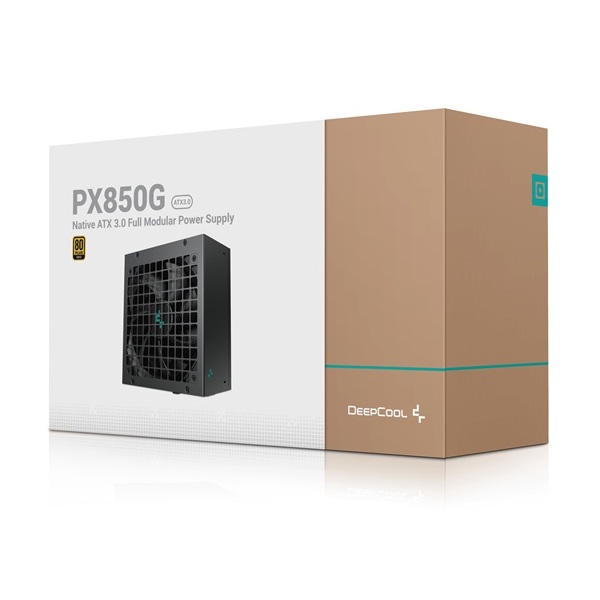 DeepCool Tápegység 850W - PX850-G EU (80 Plus Gold, ATX3.0, Aktív PFC, Full Moduláris)
