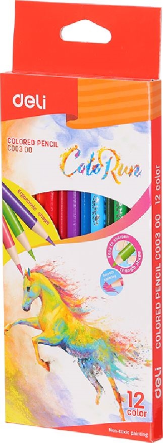 Deli Color Run 12db-os színesceruza-készlet