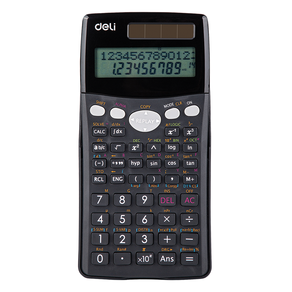 Deli Core D-100MS 300 funkciós fekete tudományos számológép