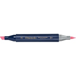 Deli Finenolo 121 - Fluorescent Coral Red kétvégű permanent ART marker