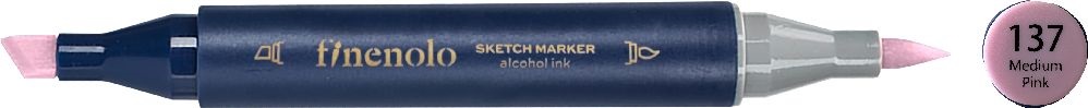 Deli Finenolo 137 - Medium Pink kétvégű permanent ART marker