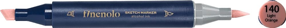 Deli Finenolo 140 - Light Orange kétvégű permanent ART marker