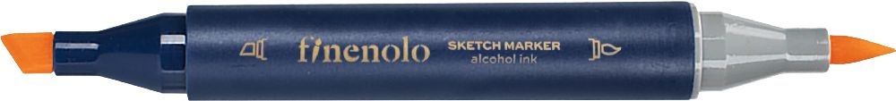 Deli Finenolo 23 - Orange kétvégű permanent ART marker