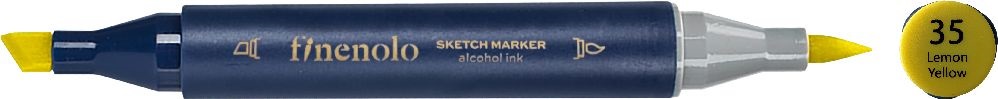 Deli Finenolo 35 - Lemon Yellow kétvégű permanent ART marker