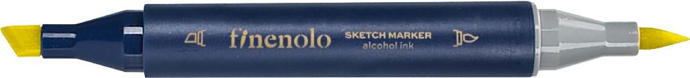 Deli Finenolo 35 - Lemon Yellow kétvégű permanent ART marker