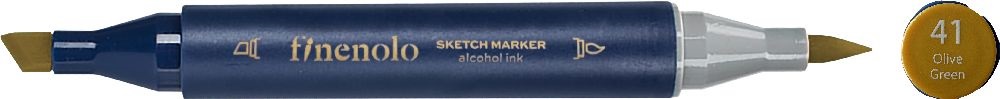 Deli Finenolo 41 - Olive Green kétvégű permanent ART marker