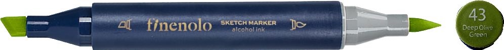 Deli Finenolo 43 - Deep Olive Green kétvégű permanent ART marker