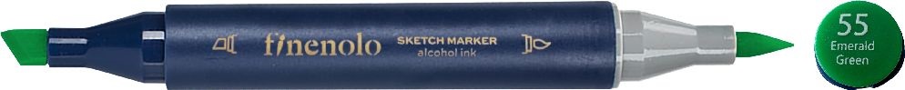 Deli Finenolo 55 - Emerald Green kétvégű permanent ART marker