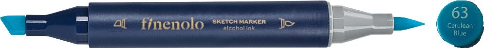 Deli Finenolo 63 - Cerulean Blue kétvégű permanent ART marker