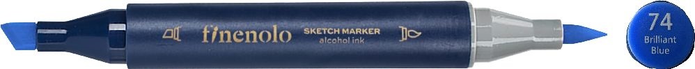 Deli Finenolo 74 - Brilliant Blue kétvégű permanent ART marker