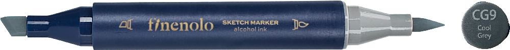 Deli Finenolo CG9 - Cool Grey kétvégű permanent ART marker