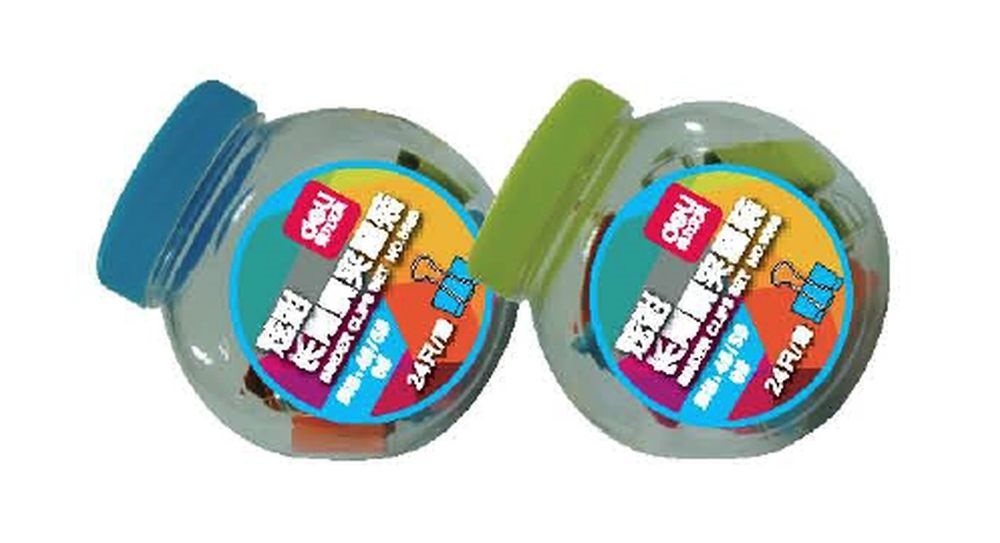 Deli Vivid 19-25mm fém többméretű 24db színes iratcsipesz
