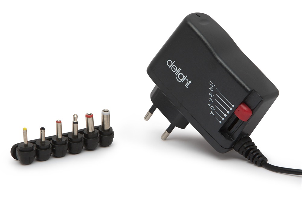 Delight DC 12V 1000mA Univerzális Adapter