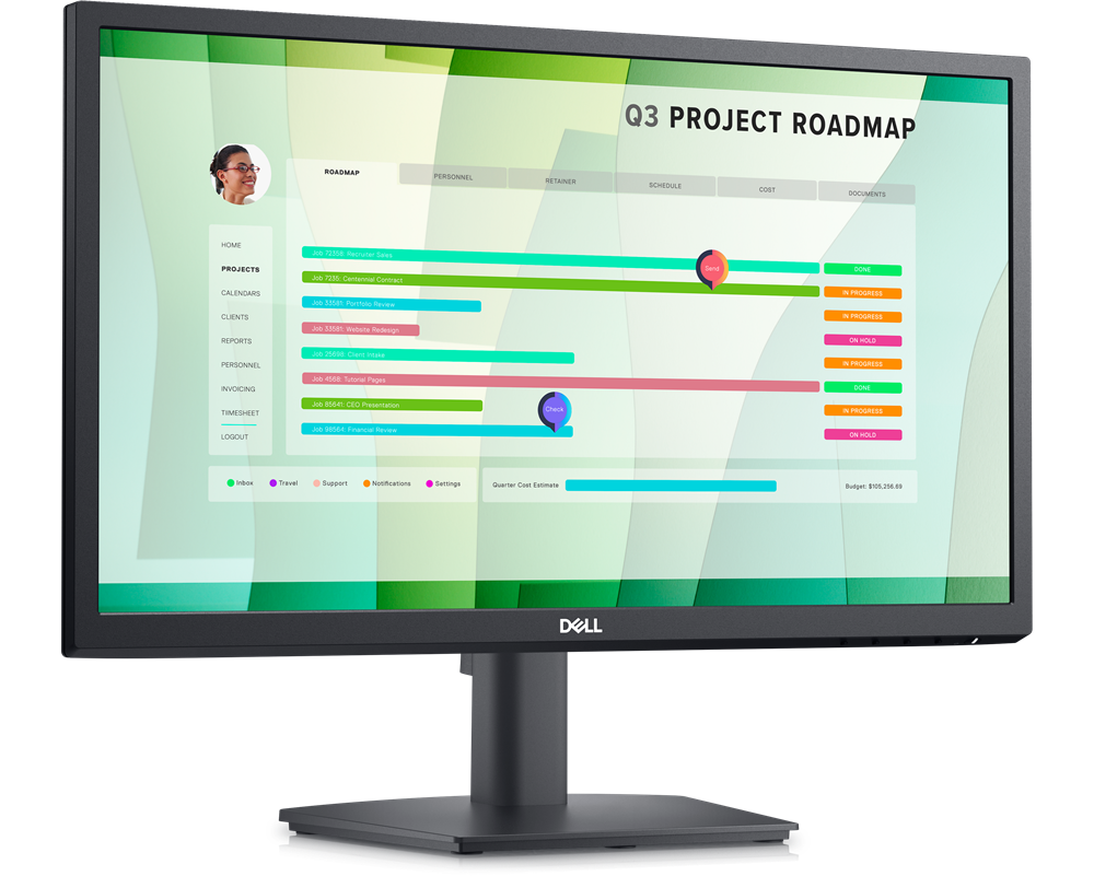 Dell 21,5" E2223HN FHD VA VGA/HDMI fekete LED monitor