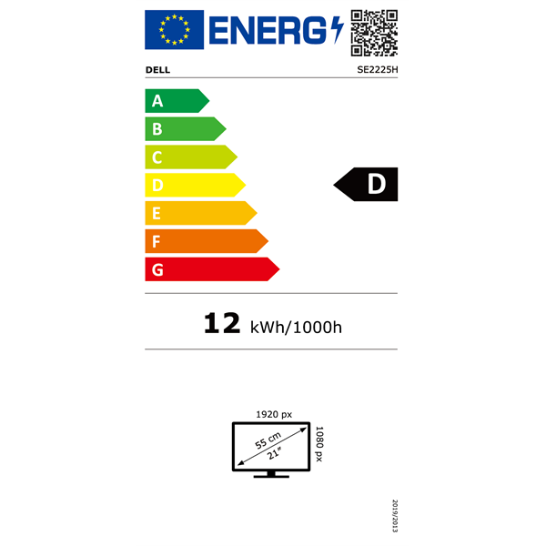 Dell 21,5" SE2225H FHD VA VGA/HDMI LED monitor