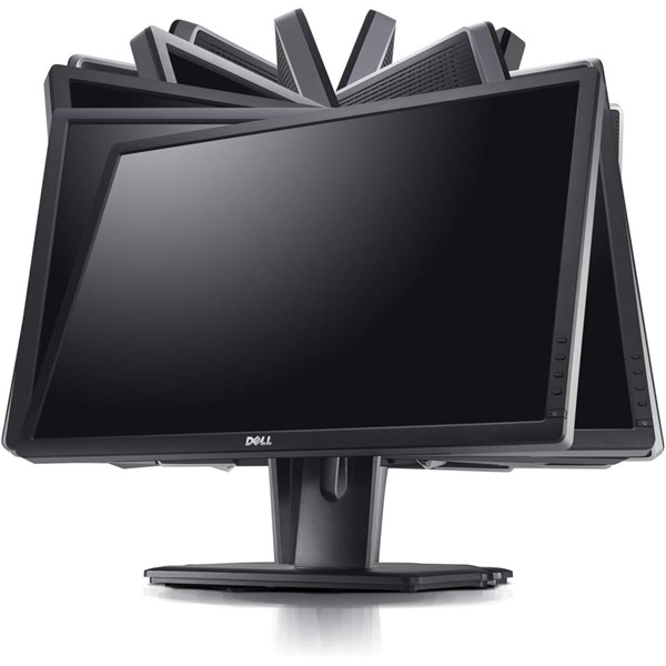Dell 24" UltraSharp U2412M WUXGA IPS DP/VGA/DVI/USB fekete monitor (Használt A)