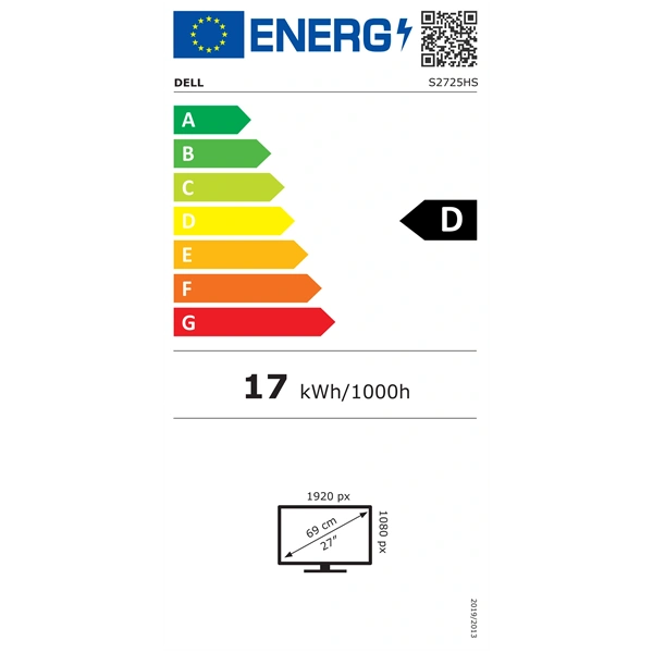 Dell 27" S2725HS FHD HDMI fekete-fehér monitor