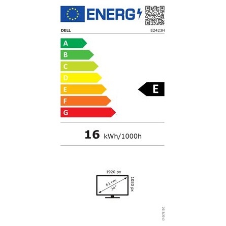 Dell 23,8" E2423H FHD VA DP/VGA fekete LED monitor