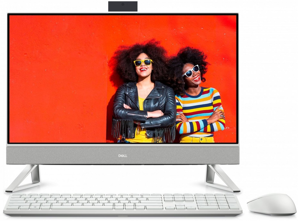 Dell Inspiron 5410 23,8"FHD Touch/Core i7-1255U/16GB/256GB+1TB/Win11/fehér All-in-One asztali számítógép