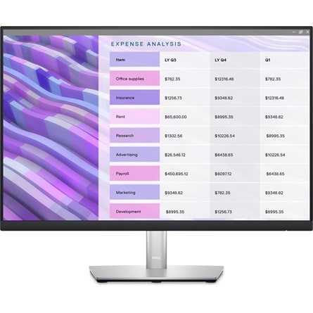 Dell 24" P2423 WUXGA IPS DP/VGA/DVI/HDMI/USB fekete-ezüst LED monitor