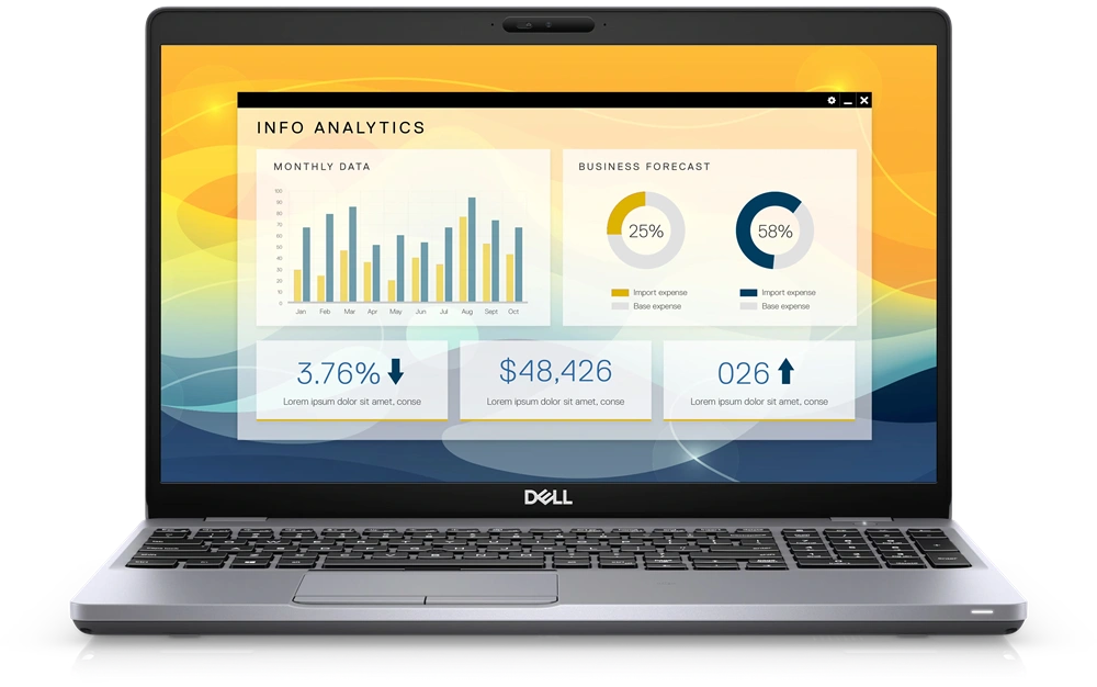 Dell Precision 3550 15"FHD/Intel Core i7-10gen/32GB/512GB/Int.VGA/Win Pro COA/ezüst laptop (Használt A)
