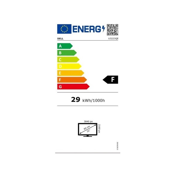 Dell 31,5" UltraSharp U3223QE UHD IPS DP/HDMI/USB/RJ45 ezüst monitor