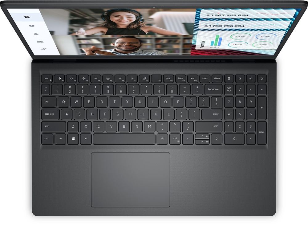 Dell Vostro 3520 15,6"FHD/Intel Core i3-1215U/8GB/512GB/Int.VGA/Linux/fekete laptop