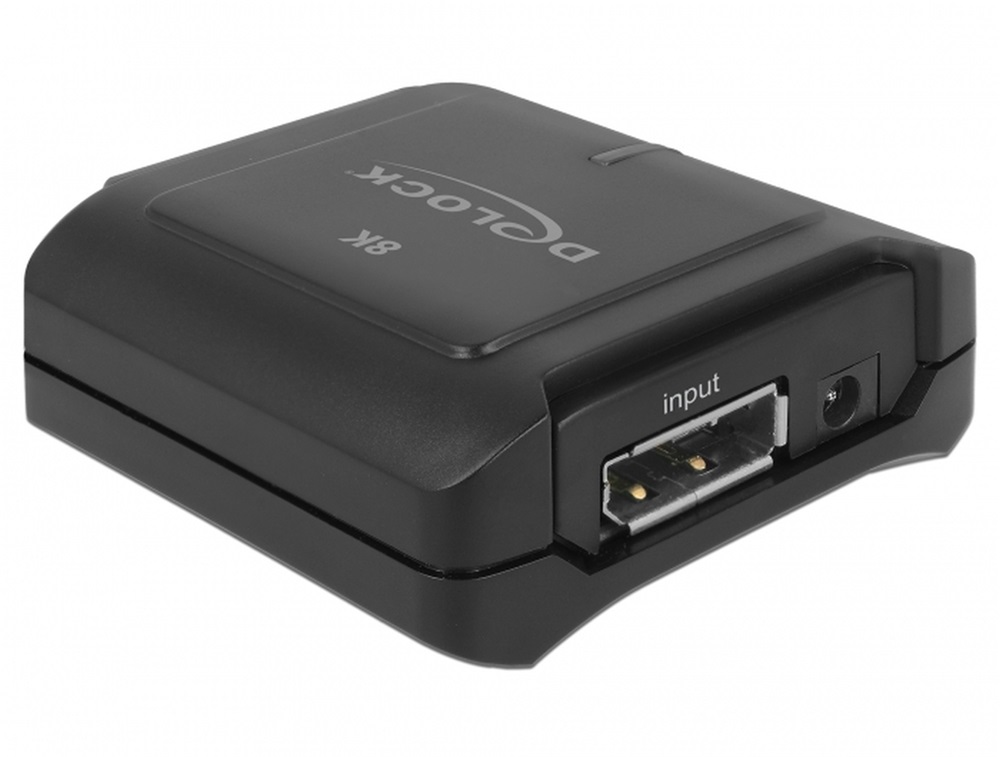 Delock 11474 DisplayPort 1.4 ismétlő 8K 30 Hz