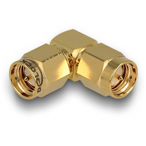 Delock 12020 Adapter SMA-dugó apa SMA-dugó 90