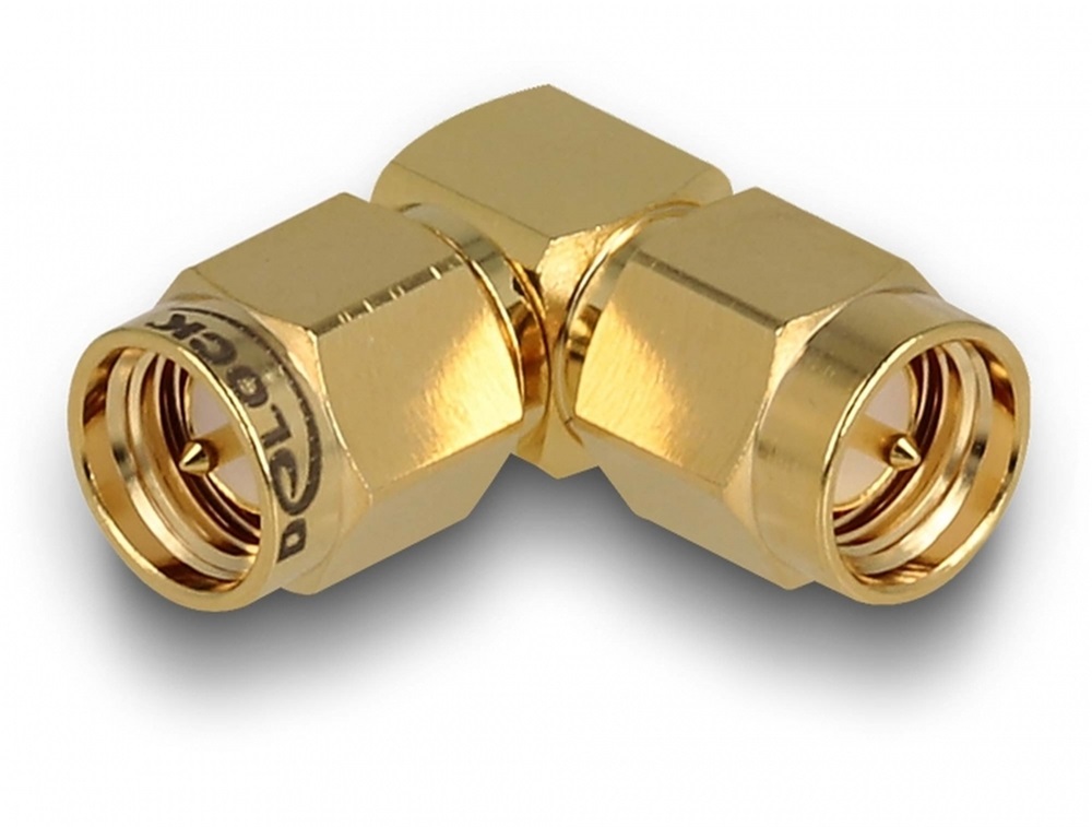 Delock 12020 Adapter SMA-dugó apa SMA-dugó 90