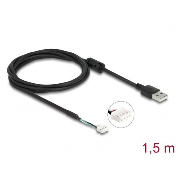 Delock 12089 USB 2.0 összekötő kábel 4 tűs kamera modulokhoz V7 1,5 m