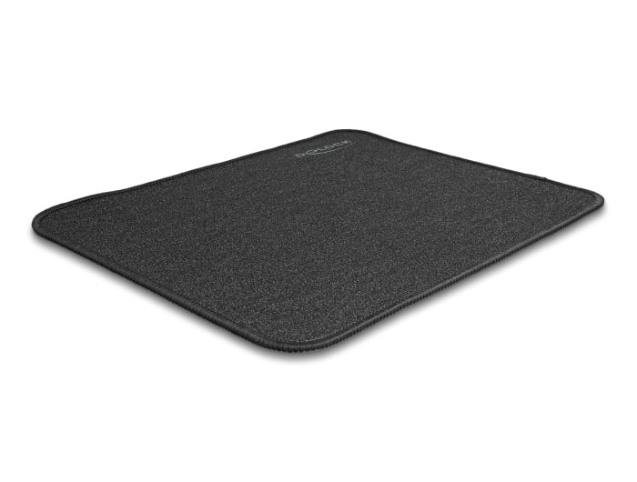 Delock 12112 Egér pad csillogó fekete 300 x 245 mm