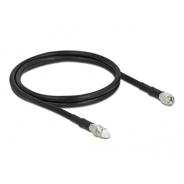 Delock 12437 Antenna kábel FME Jack > SMA Plug RG-58 1 m