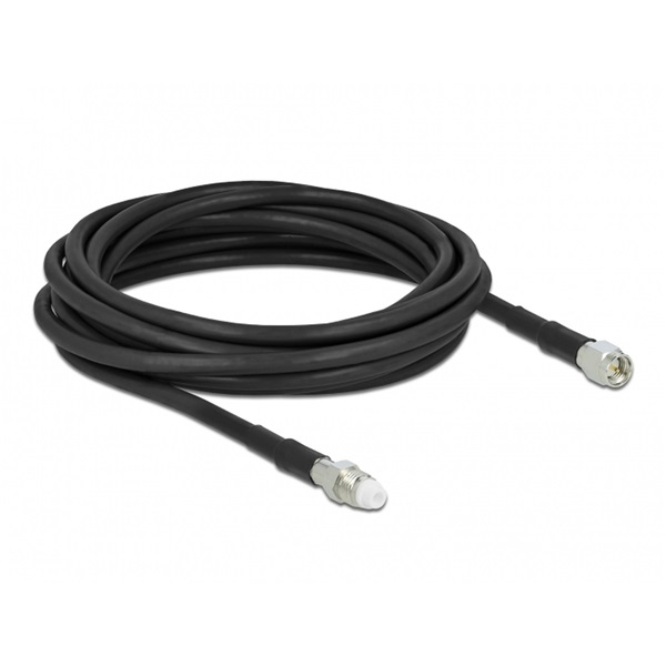 Delock 12449 Antenna Kábel FME Jack > SMA Plug RG-58 5 m