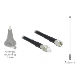 Delock 12449 Antenna Kábel FME Jack > SMA Plug RG-58 5 m