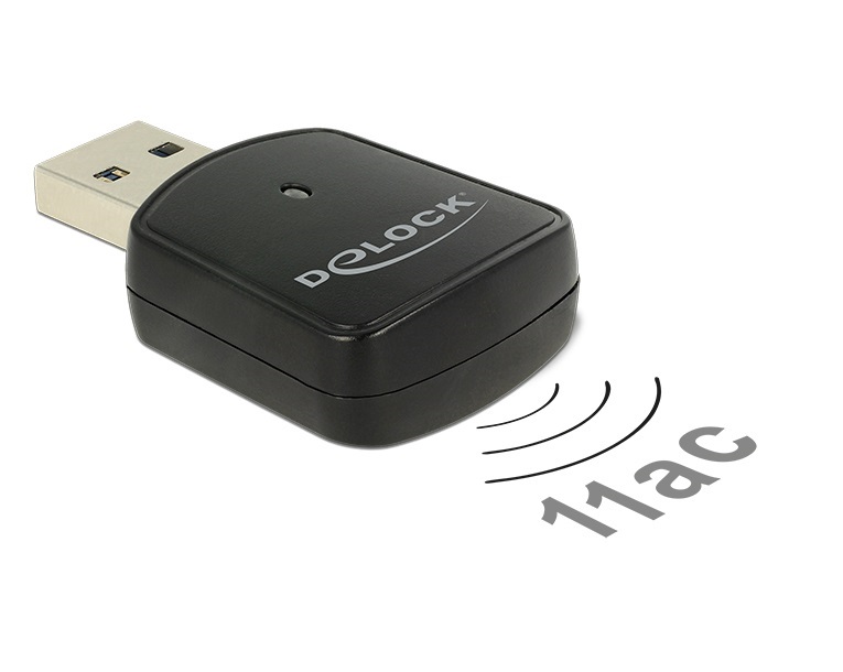 Delock 12502 Vezeték nélküli 867Mbps+300Mbps mini USB 3.0 adapter