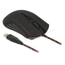Delock 12531 4 gombos optikai, USB gamer egér