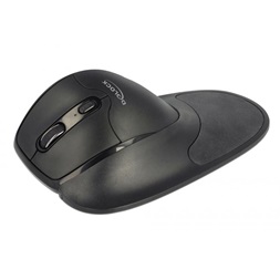 Delock 12552 Ergonomikus, 5 gombos, 2,4 GHz-os, vezetéknélküli optikai egér csukló támasszal - balkezes
