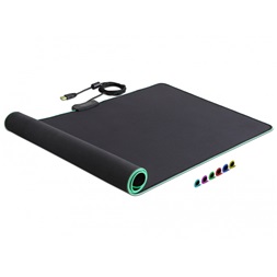 Delock 12555 USB egérpad 920 x 303 x 3 mm RGB megvilágítással