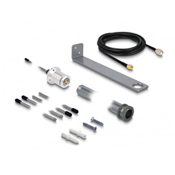 Delock 12565 433 MHz Antenna SMA-dugó 3 dBi mindenirányban rögzítheto, csatlakozó kábellel (RG-58, 3 m), f